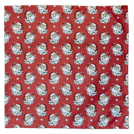 Napkins - Crisp and Dene - Set of 4 Napkins - Crisp & Dene Christmas Santa