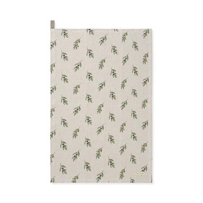 Sophie Allport Olive Linen Tea Towel