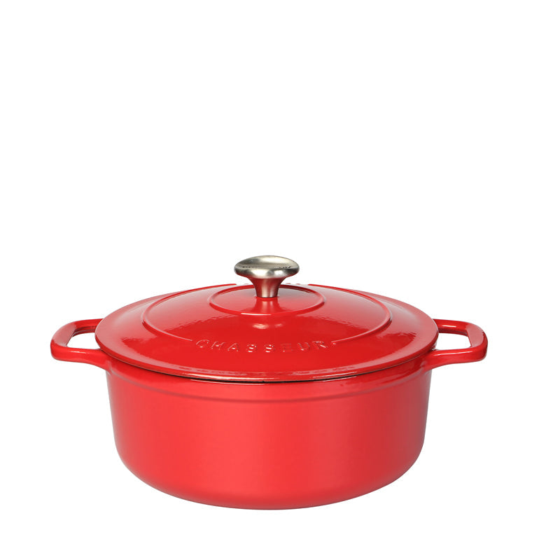 Chasseur by Dexam - 26 cm Round Casserole - Chilli Red