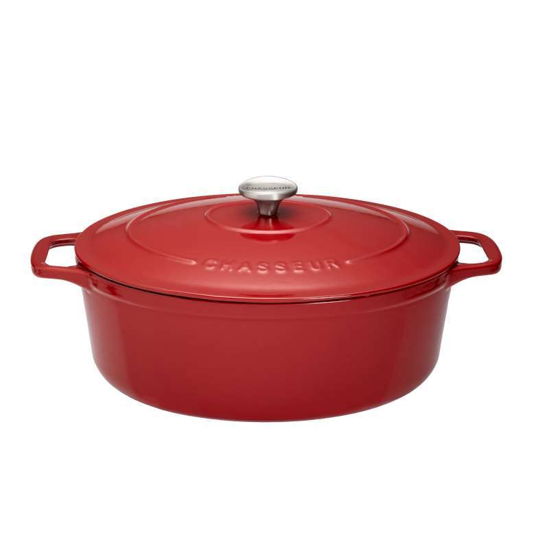 Chasseur by Dexam - 29 cm Oval Casserole - Chilli Red
