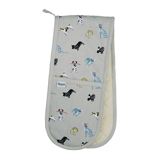 Dexam - "Woof" Dogs Double Oven Gloves