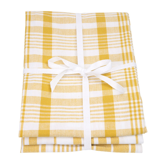 Dexam - Love Colour Set of 3 Extra Large Tea Towel - Ochre