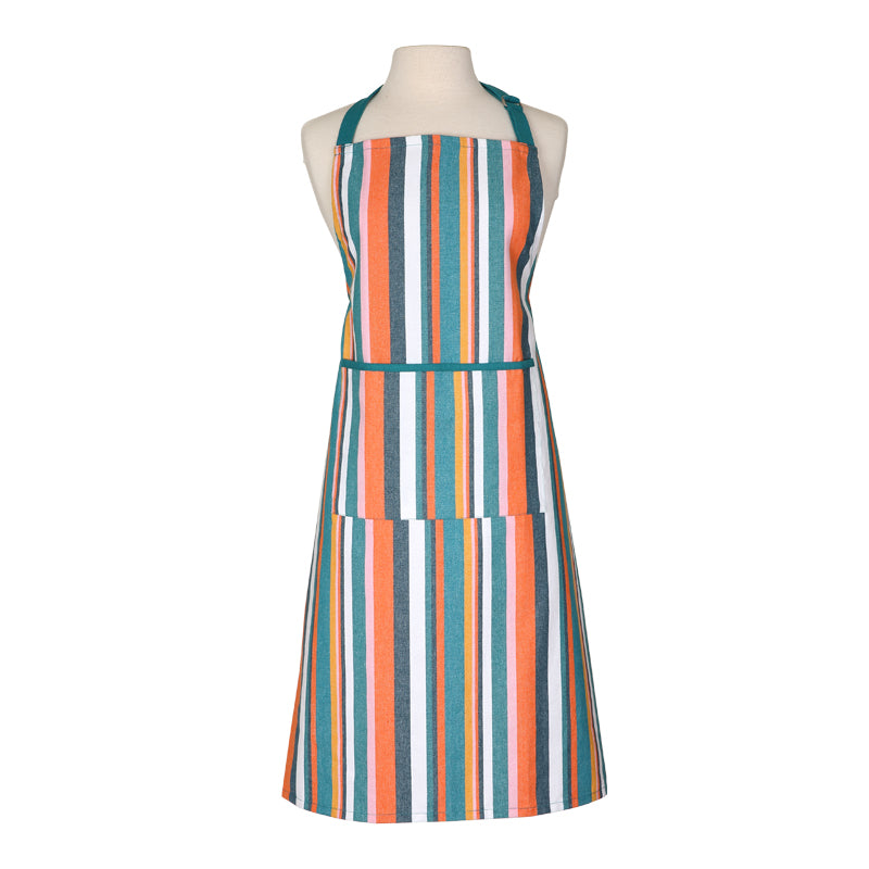 Apron - Dexam - Recycled Cotton - Teal Stripe