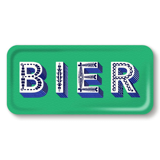 Asta Barrington Green "BIER" Rectangular 32x15cm Tray