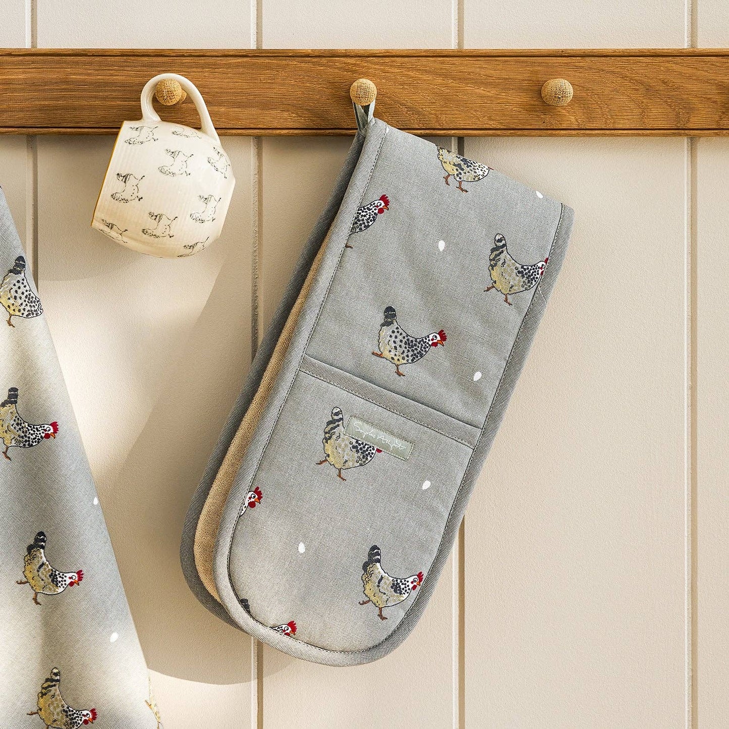 Double Oven Glove - Sophie Allport - Chickens