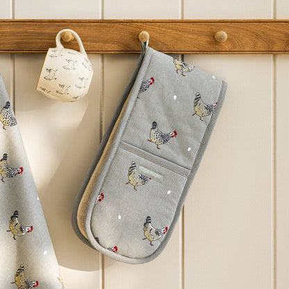 Double Oven Glove - Sophie Allport - Chickens