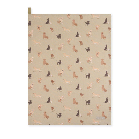 Labradors & Retrievers Tea Towel