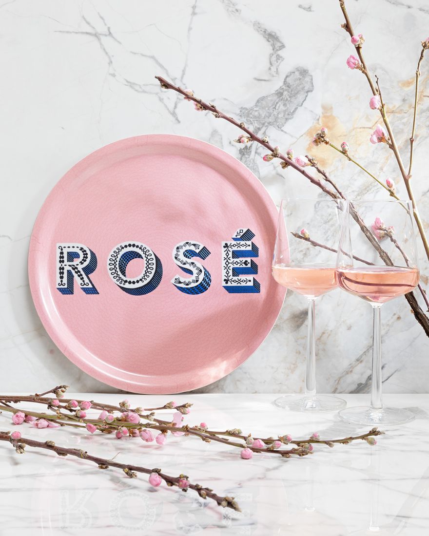 Serving Tray - Asta Barrington "ROSE" Circular  31cm