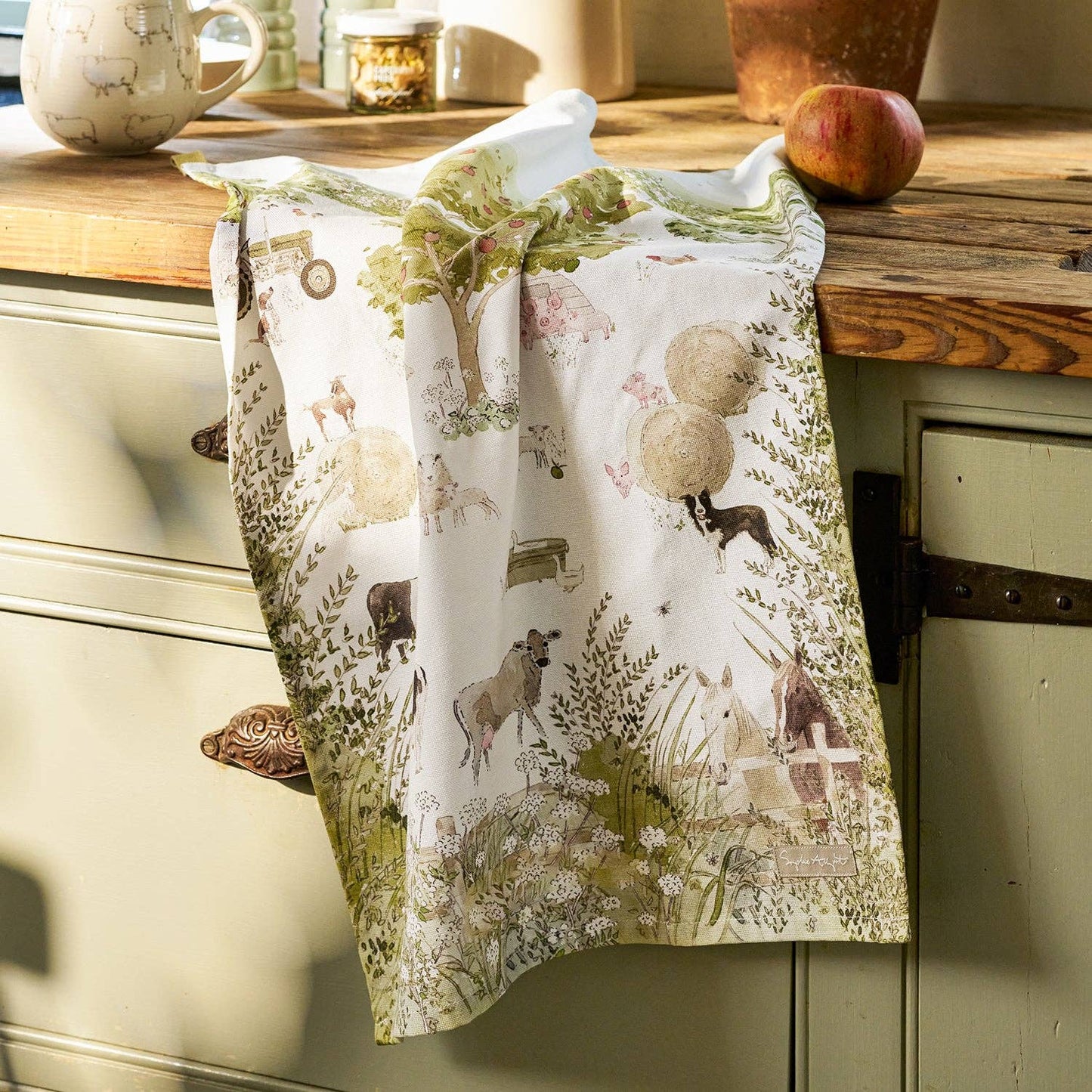 Tea Towel - Sophie Allport - Farm Friends Scene