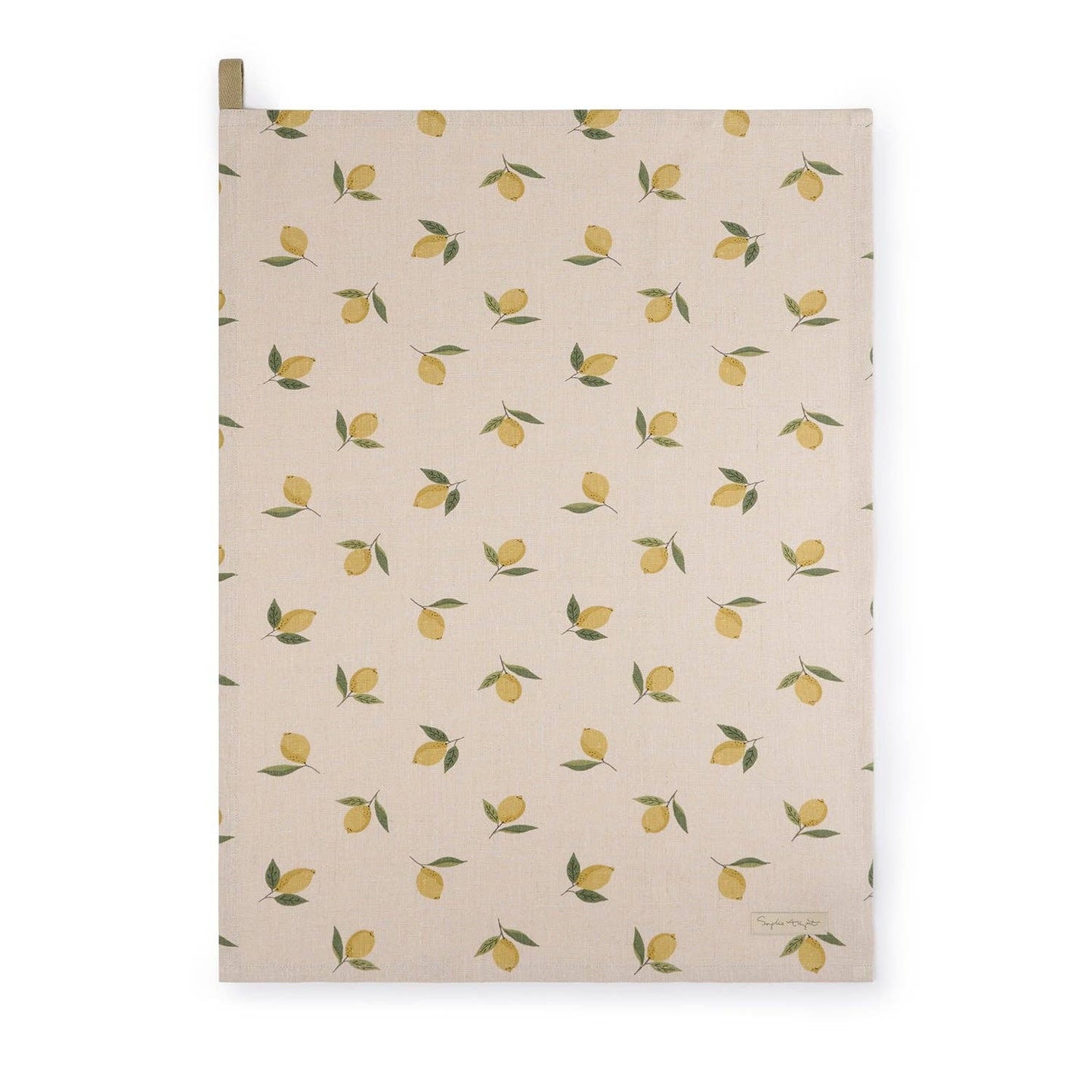 Sophie Allport Lemons Linen Tea Towel