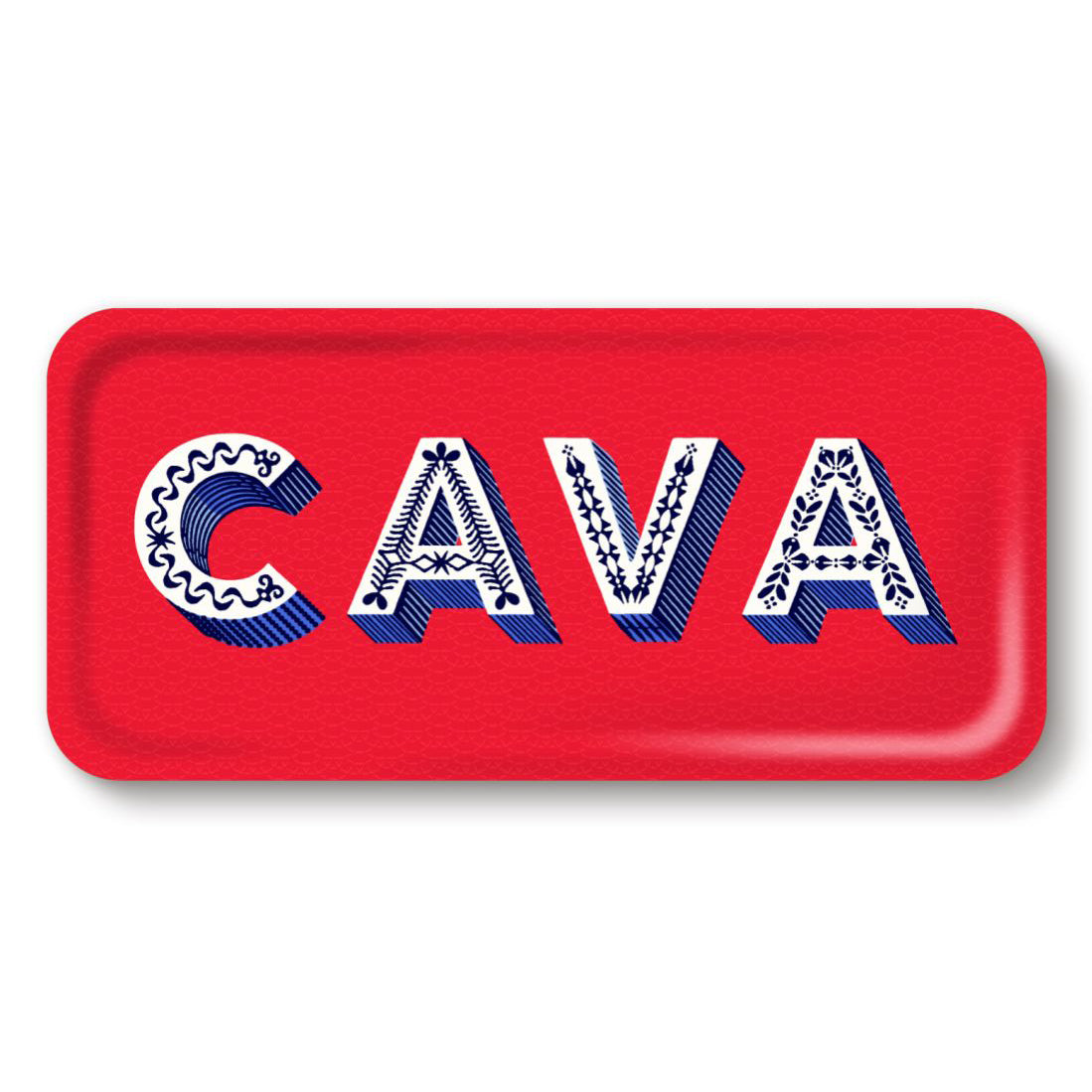 Asta Barrington Red "CAVA"  Rectangular 32x15cm Tray