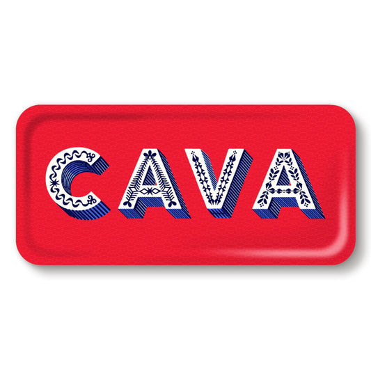 Asta Barrington Red "CAVA"  Rectangular 32x15cm Tray