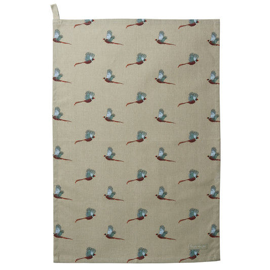 Sophie Allport "Pheasants" Tea Towel