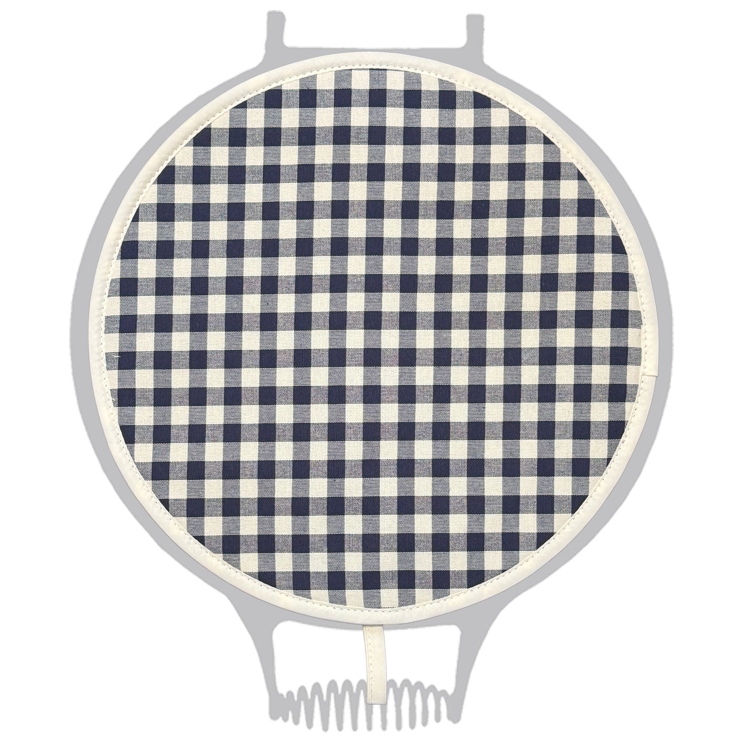 The Chef Pad Shop Navy Gingham Check Chefs Pad for use with Aga Cookers