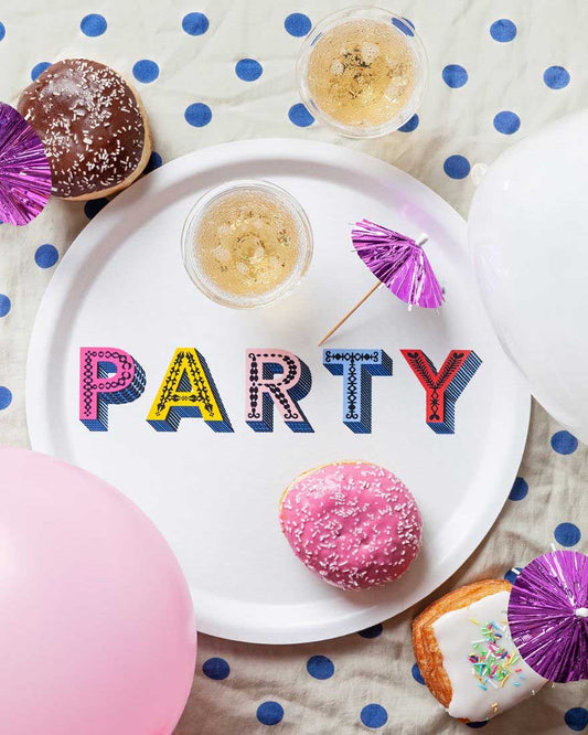 Asta Barrington "PARTY" Round Tray 31cm