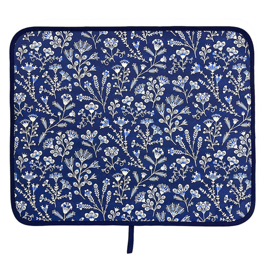 Asta Barrington Navy Blue Folk Flower Everhot Hob Covers (Large 58.5 cm)