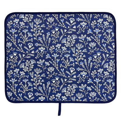 Asta Barrington Navy Blue Folk Flower Everhot Hob Covers (Medium 53.5 cm)