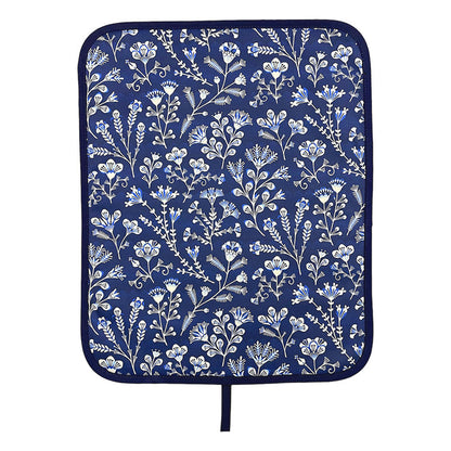 Asta Barrington Navy Blue Folk Flower Everhot Hob Cover (x-Small 32.5 cm)