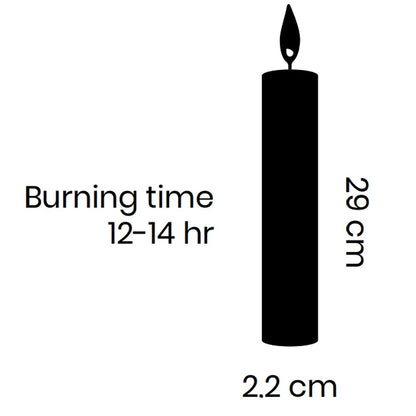 Danish Rustic Candle - Vanilla - 29cm