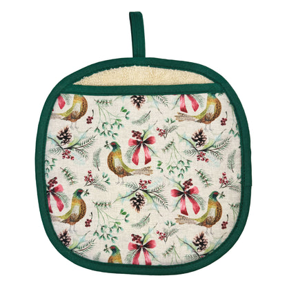 Pot Grab - Mike Doyle Design  - Pheasants & Ribbons