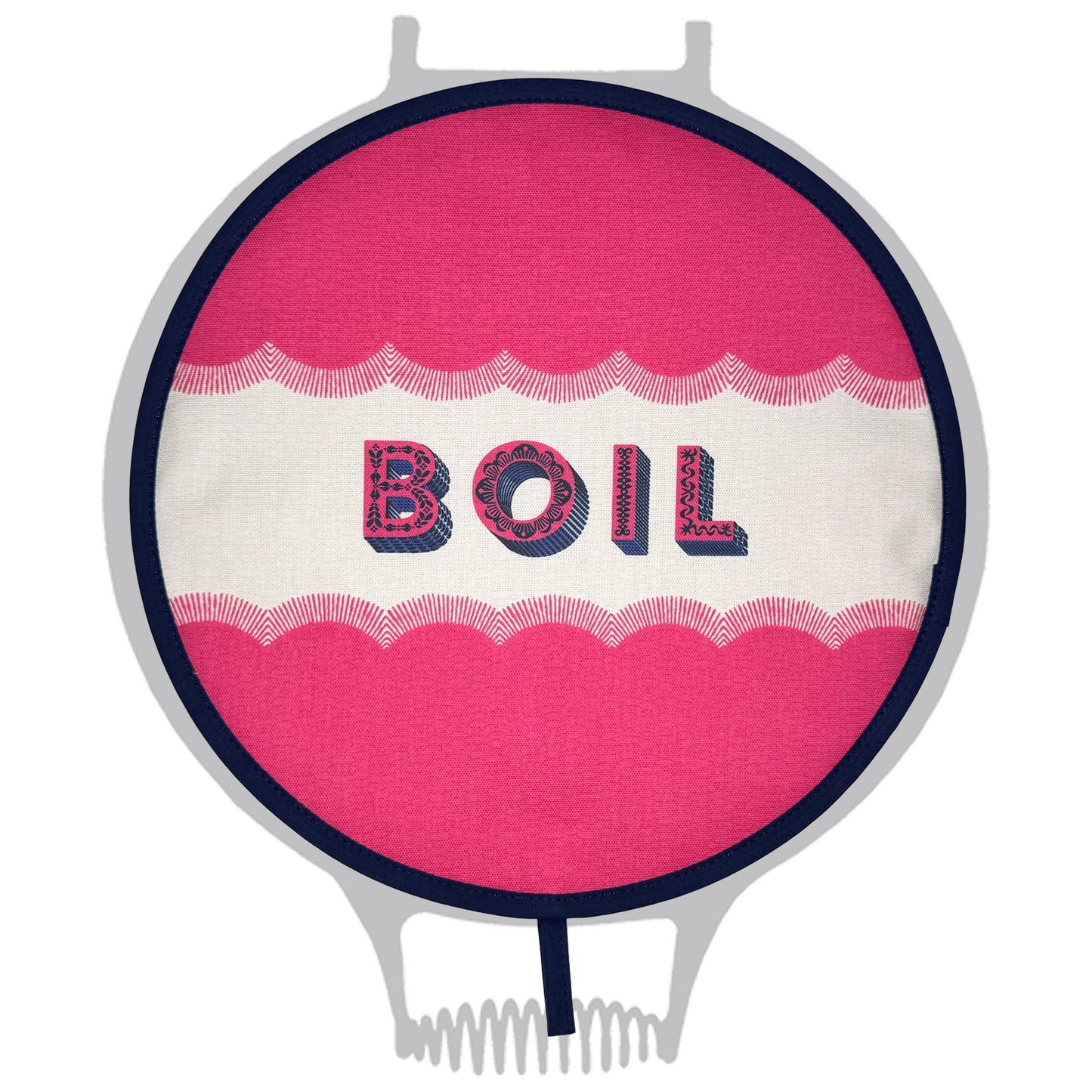 Asta Barrington Pink "BOIL" Chef pad for use with Aga range cookers