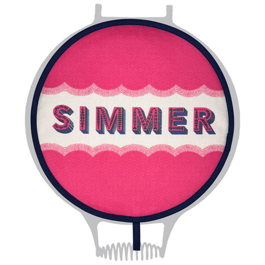 Asta Barrington Pink "SIMMER" Chef pad for use with Aga range cooker