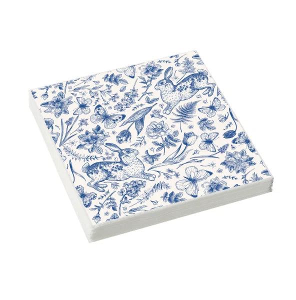 Napkins - Stow Green - Woodland Stream Blue (PK 20)