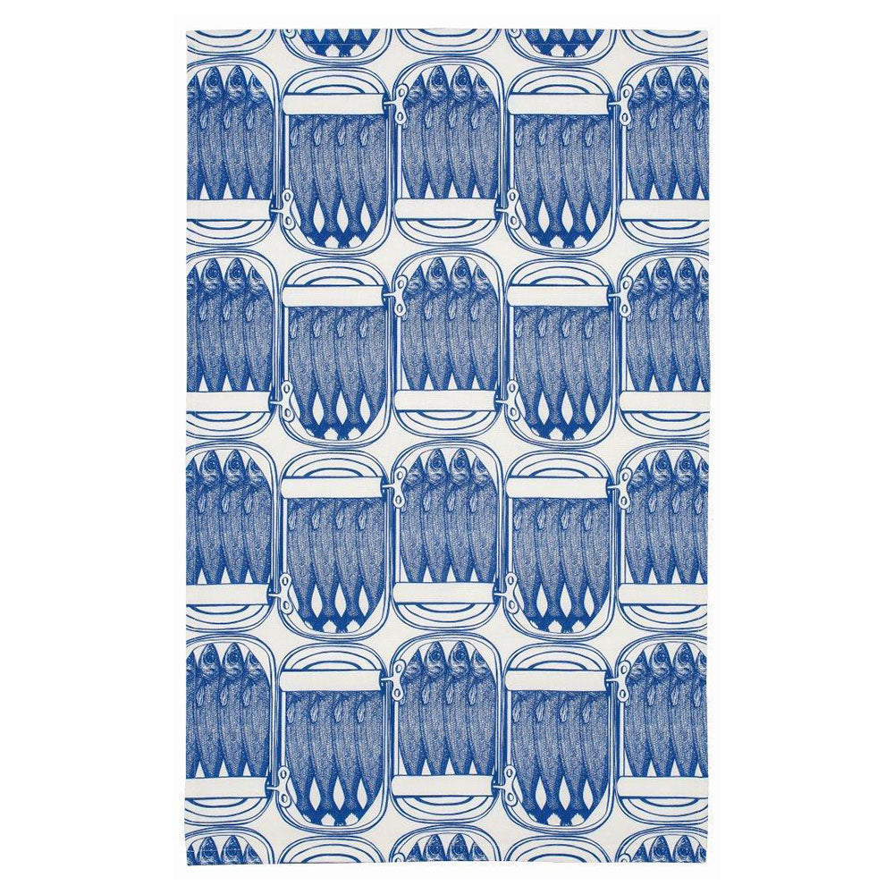 Thornback & Peel - Tea Towel - Sardine Delft Blue