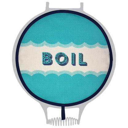 Asta Barrington Turquoise "BOIL" Chef pad for use with Aga range cookers