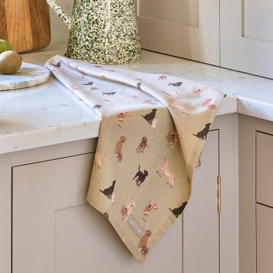 Labradors & Retrievers Tea Towel