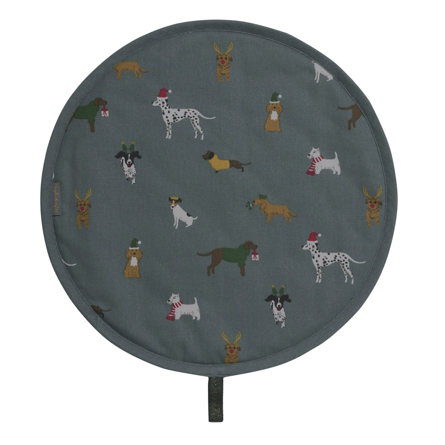 Sophie Allport "Christmas Dogs" chefs Pad For Use With Aga Range Cookers