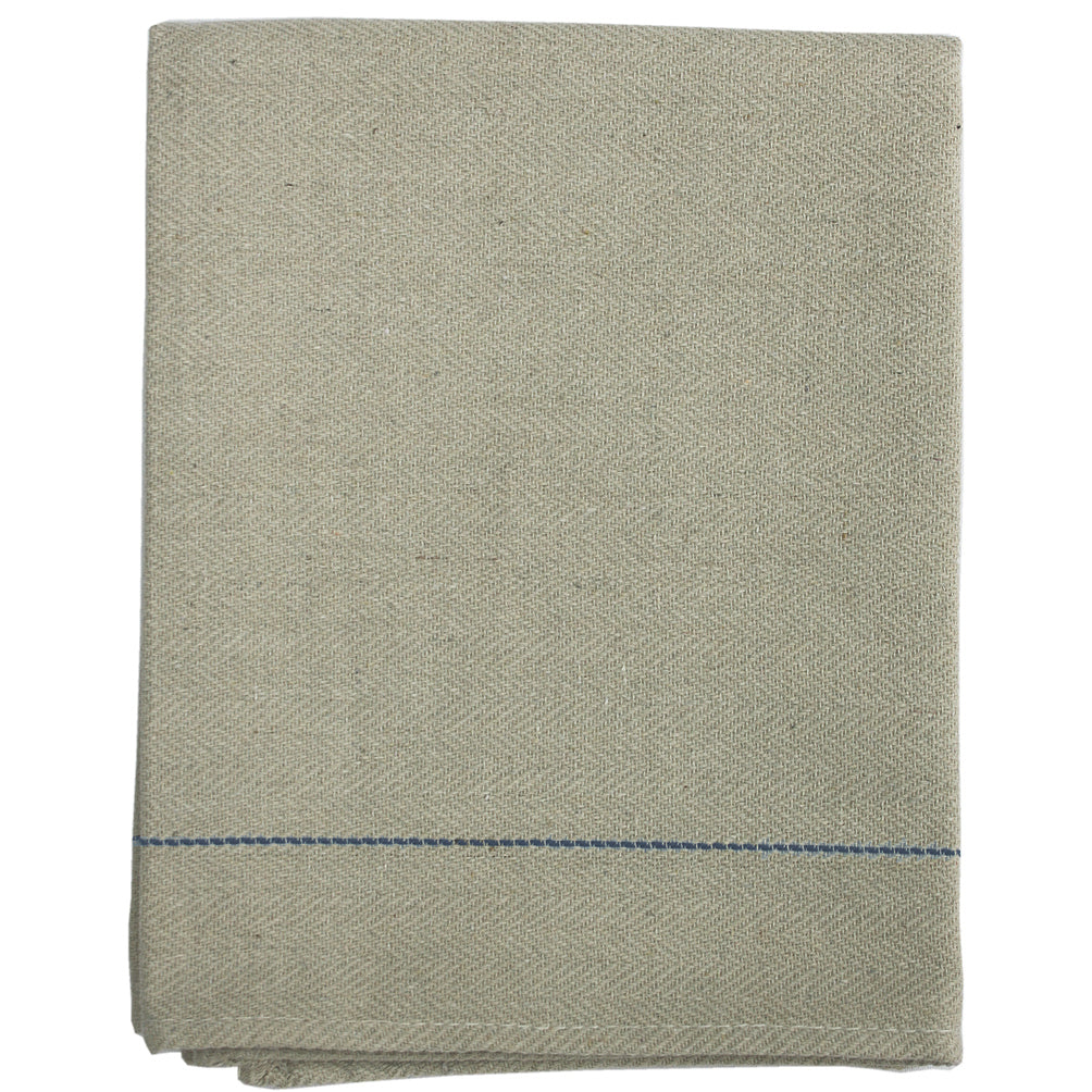 Crisp & Dene Fine Blue Stripe Woven Herringbone Tea Towel