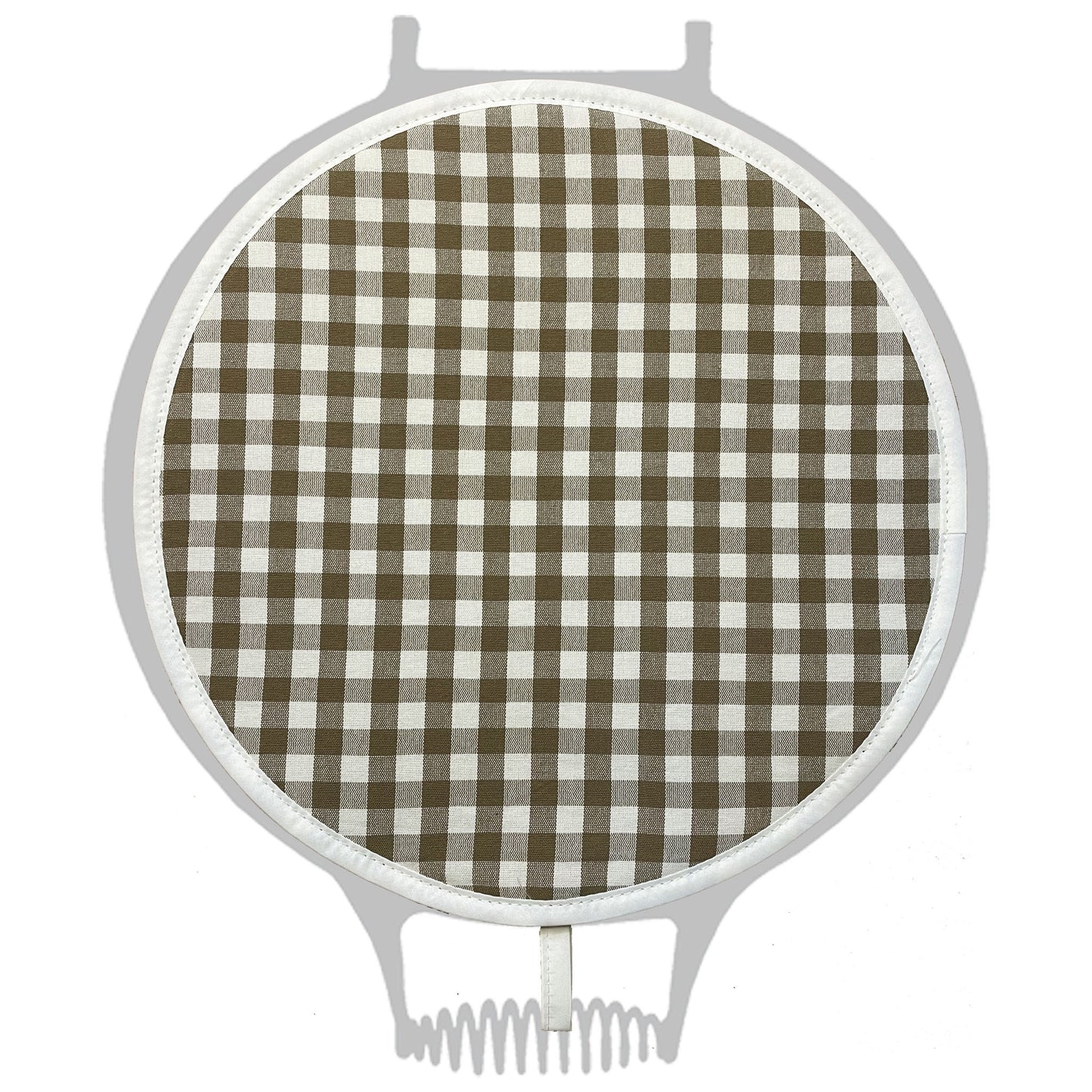 The Chef Pad Shop Brown Gingham Check Chefs Pad for use with Aga Cookers