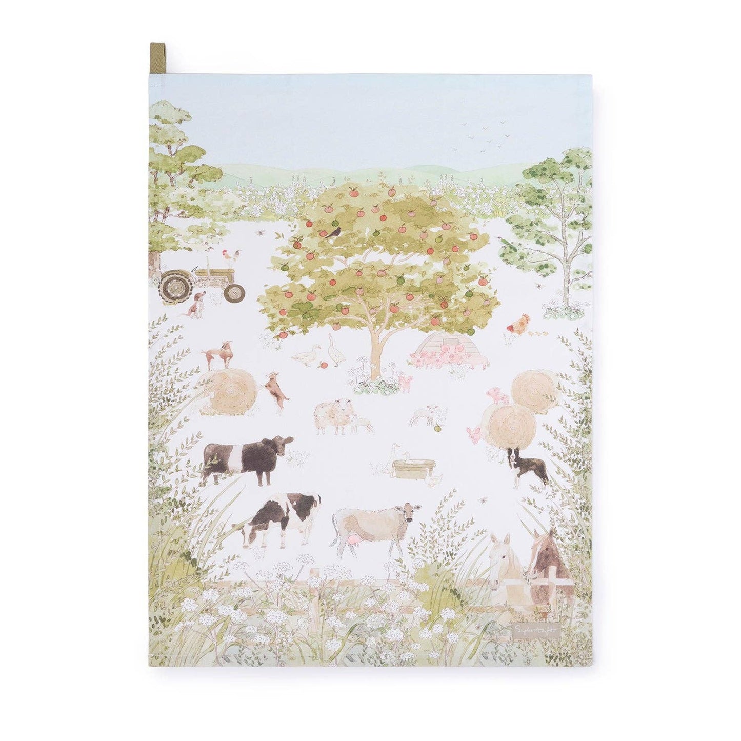 Tea Towel - Sophie Allport - Farm Friends Scene