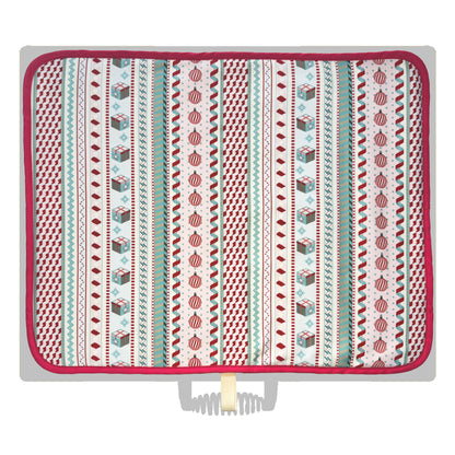 Everhot Hob Cover (Large 58.5 cm) - Crisp & Dene - Christmas Ribbon