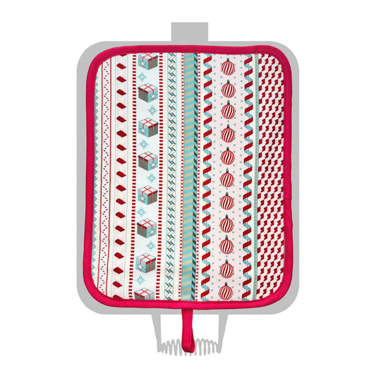 Christmas Ribbon Chef Pad for use with Rayburn 600 range cooker