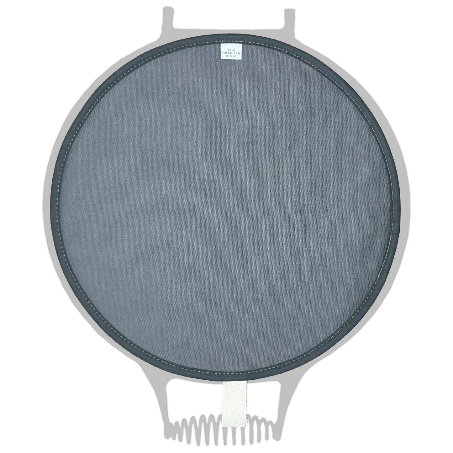 Dark Grey Plain Chefs Pad with Black Towelling for use with AGA range cooker