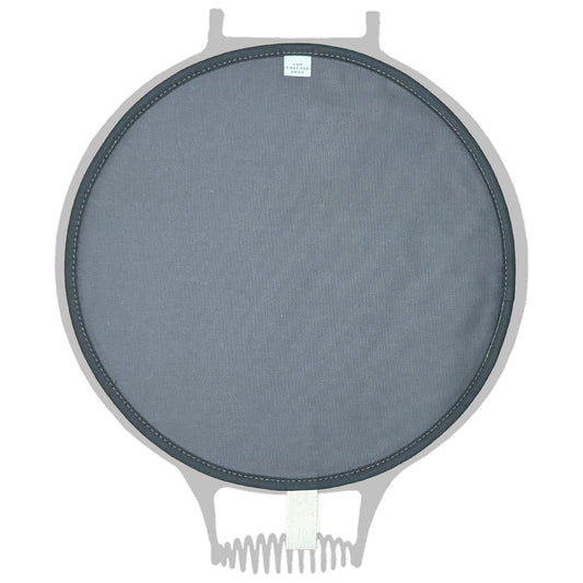 Dark Grey Plain Chefs Pad with Black Towelling for use with AGA range cooker