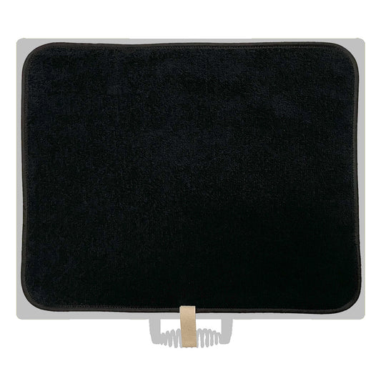 All Black Towelling Everhot Hob Cover (Medium 53.5 cm)