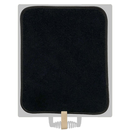 Black & Cream Towelling Everhot Hob Cover (xx-Small 28.5cm)