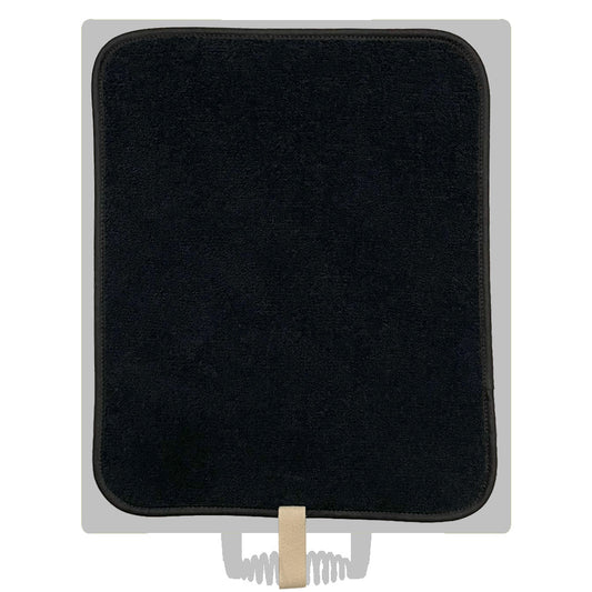 All Black Towelling Everhot Hob Cover (xx-Small 28.5cm)