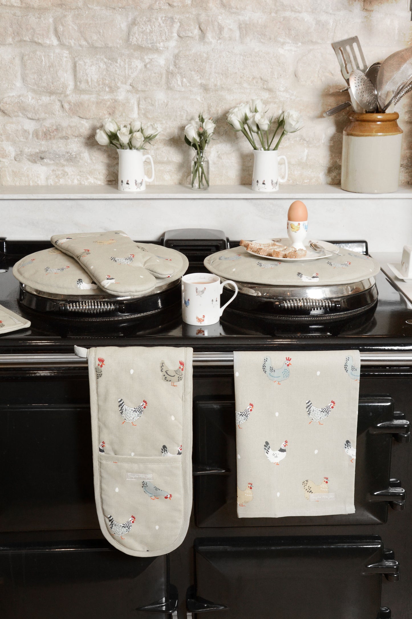 Sophie Allport "Lay a Little Egg" Chefs Pad For Use With Aga Range Cookers
