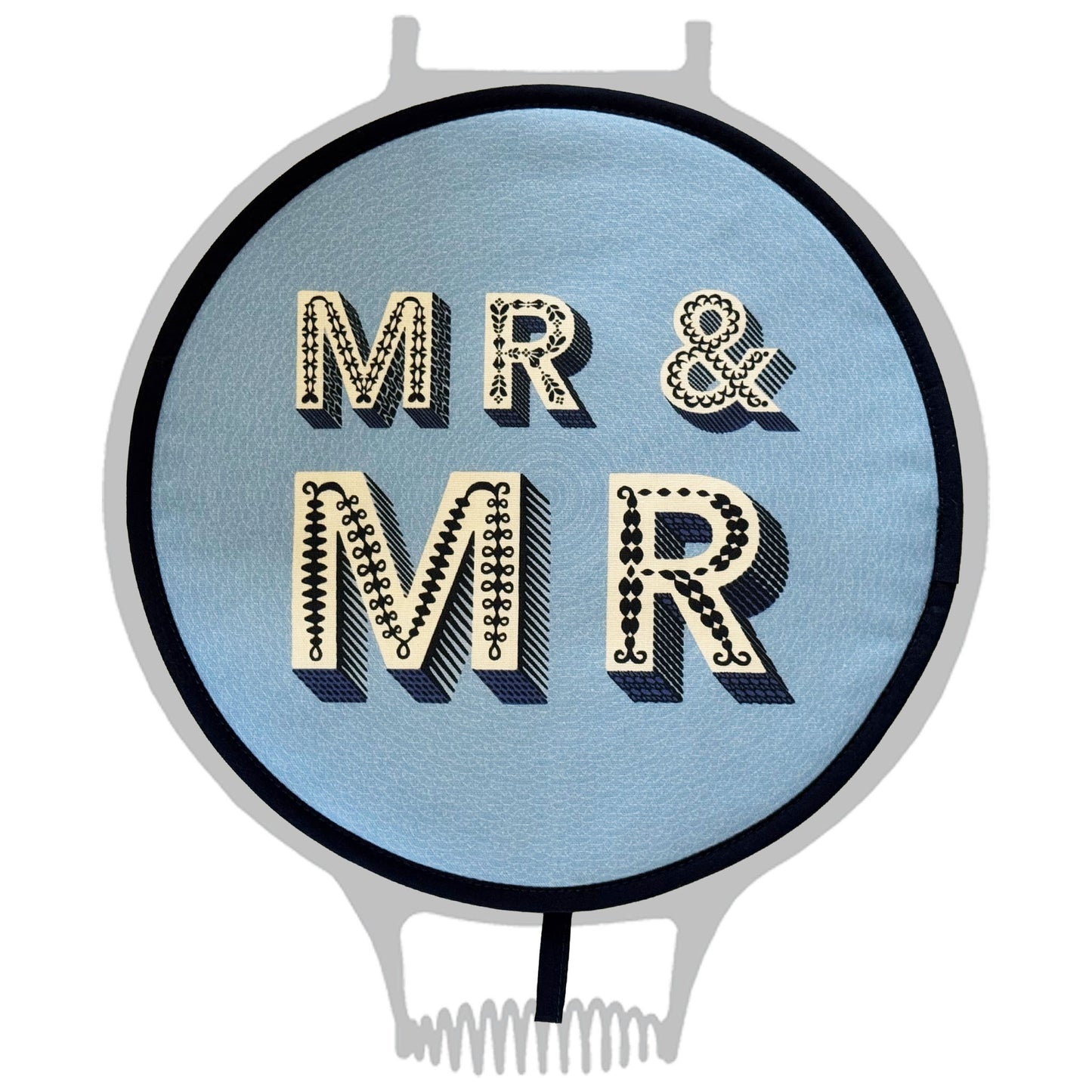 Asta Barrington Blue "MR & MR" Chef pad for use with Aga range cookers