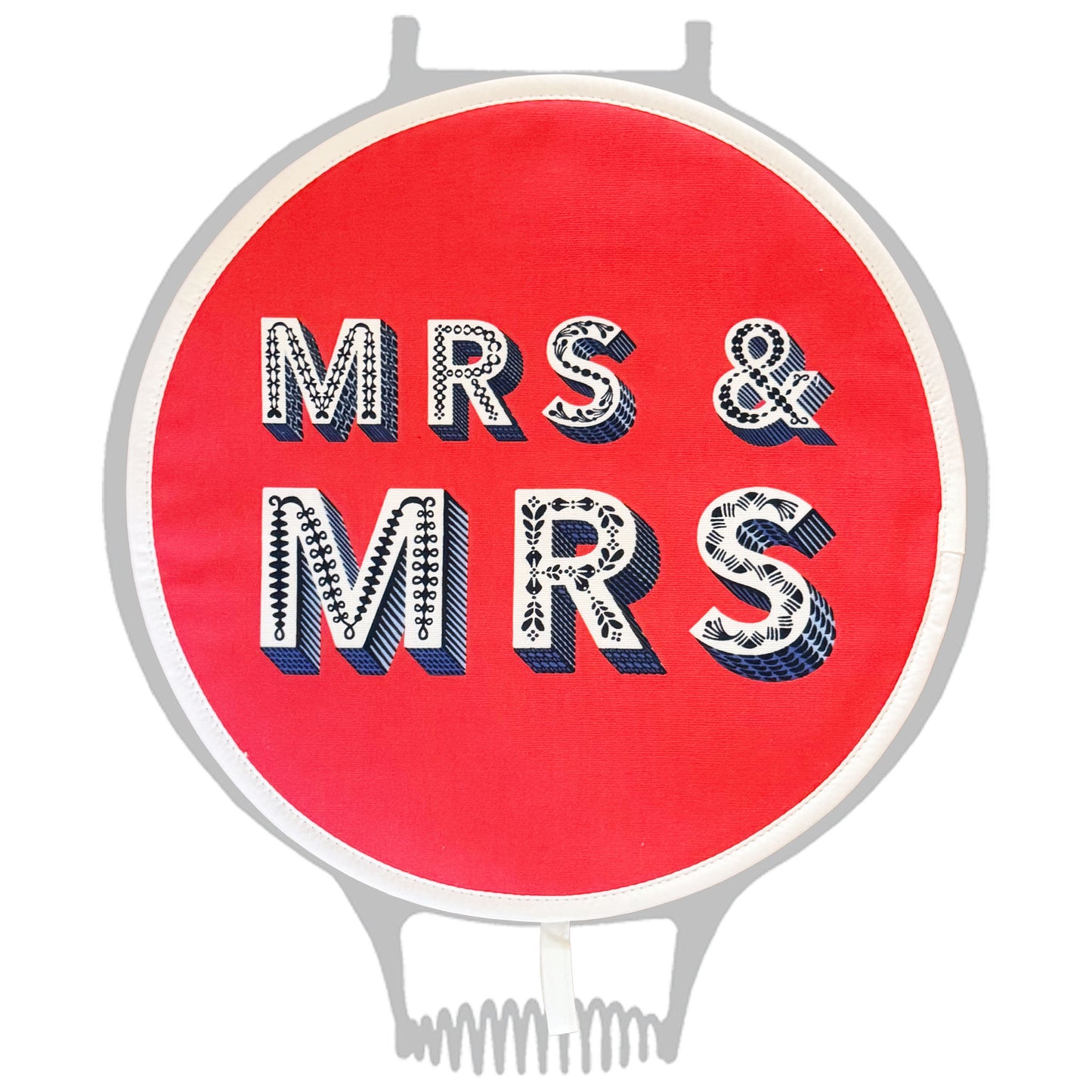 Asta Barrington Red "MRS & MRS" Chef pad for use with Aga range cookers