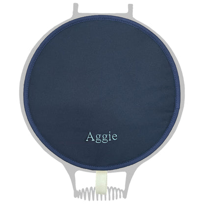 Personalised Names Chefs Pad in Plain Navy for use with AGA range cooker