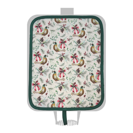 Chef Pad for Rayburn 600 - Pheasants & Ribbons by Mike Doyle Design