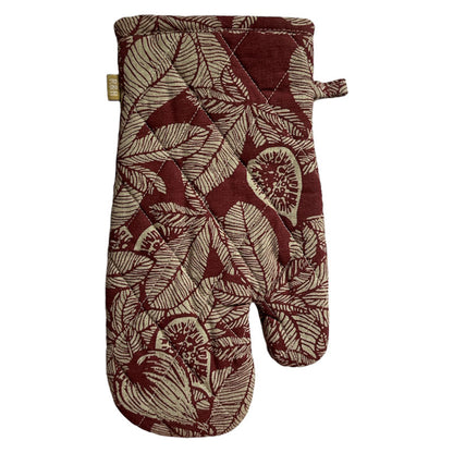 Raine & Humble - Recycled Single Oven Glove - Ruby Red - Fig Tree