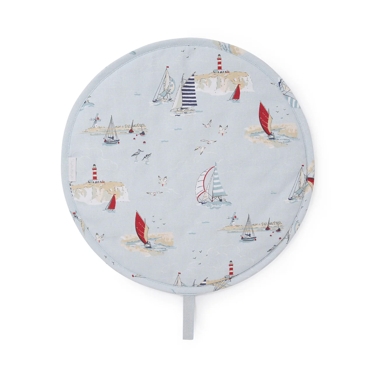 Sophie Allport "Coastal Boats" Chefs Pad For Use With Aga Range Cookers