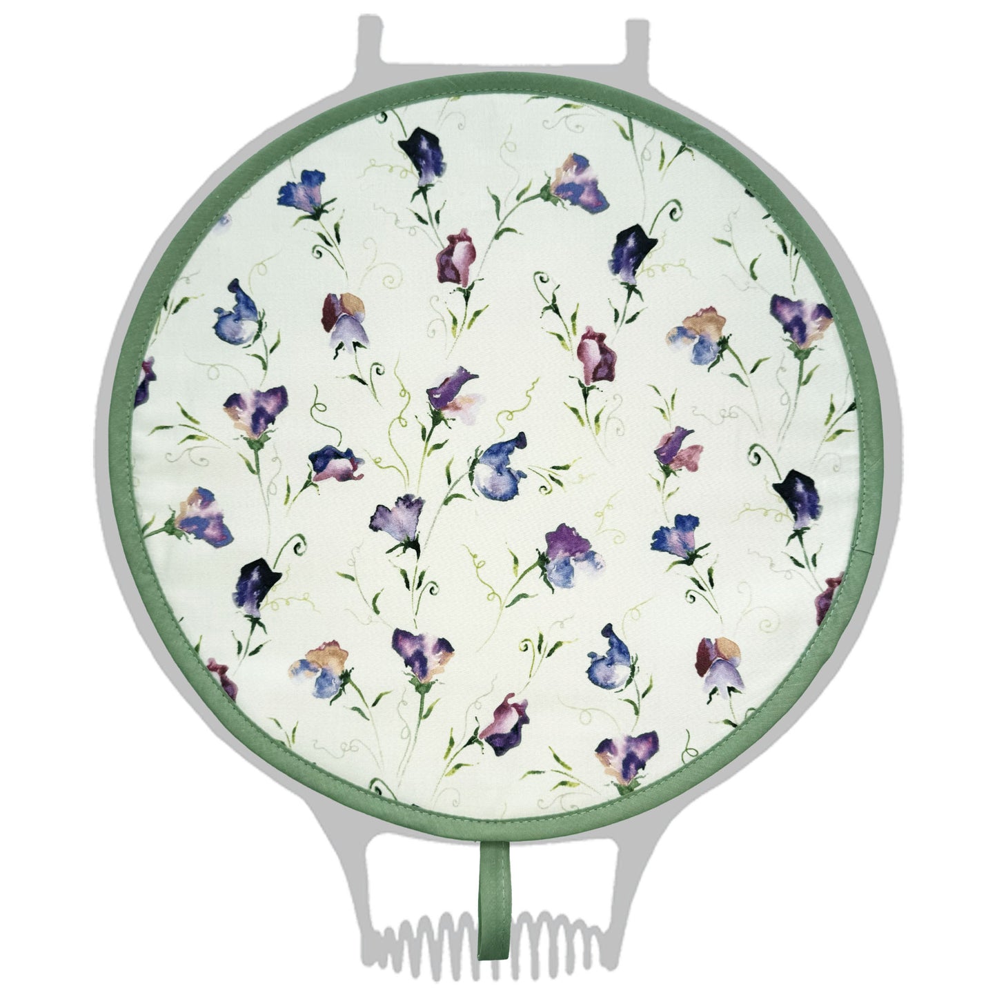 Chef Pad for AGA - Sweet peas by Mike Doyle