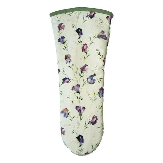 Long Oven Gauntlet - Mike Doyle Design  - Sweet Peas